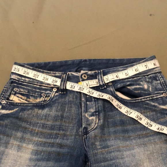 DIESEL Industry boot cut distressed Jeans button fly sz 26 - Picture 11 of 16